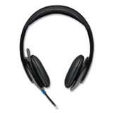 LOGITECH, INC. 981000510 H540 Binaural Over The Head Corded Headset, Black