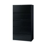 HIRSH INDUSTRIES SPACE SOLUTIONS 14992 Lateral File Cabinet, 5 Letter/Legal/A4-Size File Drawers, Black, 36 x 18.62 x 67.62