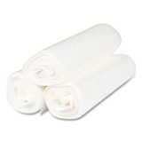 INTEGRATED BAGGING SYSTEMS Inteplast Group S242408N High-Density Commercial Can Liners, 10 gal, 8 mic, 24" x 24", Natural, Interleaved Roll, 50 Bags/Roll, 20 Rolls/Carton