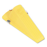MASTER CASTER COMPANY 00967 Giant Foot Magnetic Doorstop, No-Slip Rubber Wedge, 3.5w x 6.75d x 2h, Yellow