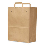 ROSS & WALLACE PAPER PRODUCTS, INC. SK1670EZ-300 Grocery Paper Bags, 1/6 BBL Size, 70# Basis Weight, Flat Handles, 12" x 7" x 16.25", Kraft, 300/Bundle
