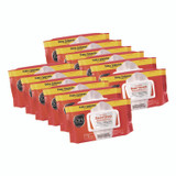 SANI PROFESSIONAL M30472 No-Rinse Sanitizing Multi-Surface Wipes, 1-Ply, 8 x 9, Unscented, White, 72 Wipes/Pack, 12 Packs/Carton