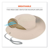 TENACIOUS HOLDINGS, INC. ergodyne® 12599 Chill-Its 8936 Lightweight Mesh Paneling Ranger Hat, Large/X-Large, Khaki