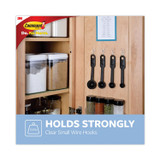 3M/COMMERCIAL TAPE DIV. Command™ 17067CLR15NA Small Wire Hooks, Small, Plastic/Metal, Clear, 0.5 lb Capacity, Clear, 15 Hooks and 20 Strips/Pack