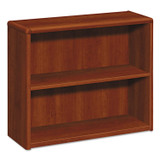 HON COMPANY 10752CO 10700 Series Wood Bookcase, Two-Shelf, 36w x 13.13d x 29.63h, Cognac