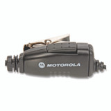MOTOROLA HKLN4604 Swivel Monaural Over The Ear Earpiece with In-Line Microphone and Push-To-Talk, Black