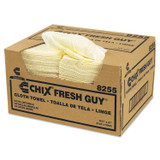 CHICOPEE, INC Chix® 8255 Fresh Guy Towels, 13.5 x 13.5, Yellow, 150/Carton