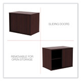 ALERA LS593020MY Alera Open Office Desk Series Low Storage Cabinet Credenza, Woodgrain Laminate, 29.5w x 19.13d x 22.78h, Mahogany