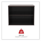 ALERA LS593020MY Alera Open Office Desk Series Low Storage Cabinet Credenza, Woodgrain Laminate, 29.5w x 19.13d x 22.78h, Mahogany