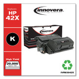 INNOVERA 83042X Remanufactured Black High-Yield Toner, Replacement for 42X (Q5942X), 20,000 Page-Yield