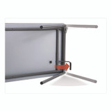 ICEBERG ENTERPRISES 65877 Maxx Legroom Wood Folding Table, Rectangular, 60" x 18" x 29.5", Gray/Charcoal