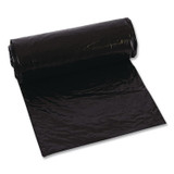 TRINITY PLASTICS INC. ML3858X Low-Density Can Liners, 60 gal, 1.6 mil, 22" x 58", Black, Flat Pack, 100/Carton