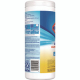 CLOROX SALES CO. 01594CT Disinfecting Wipes, Bleach Free Cleaning Wipes, 1-Ply, 7 x 8, Crisp Lemon, White, 35/Canister, 12 Canisters/Carton