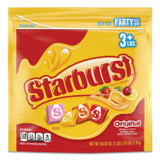THE WRIGLEY COMPANY Starburst® 28086 Original Fruit Chews, Cherry; Lemon; Orange; Strawberry, 50 oz Bag