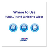 GO-JO INDUSTRIES PURELL® 9022-10BX Sanitizing Hand Wipes, Individually Wrapped, 5 x 7, Unscented, White, 100/Box
