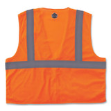 TENACIOUS HOLDINGS, INC. ergodyne® 21049 GloWear 8210Z Class 2 Economy Mesh Vest, Polyester, Orange, 4X-Large/5X-Large