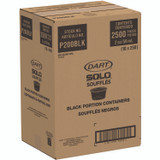 DART P200BLK Polystyrene Portion Cups, 2 oz, Black, 250/Bag, 10 Bags/Carton