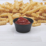 DART P200BLK Polystyrene Portion Cups, 2 oz, Plastic, Black, 250/Bag, 10 Bags/Carton