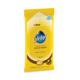 SC JOHNSON Pledge® 336297 Lemon Scent Wet Wipes, Cloth, 7 x 10, White, 24/Pack, 12 Packs/Carton