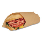 BAGCRAFT 300897 EcoCraft Grease-Resistant Paper Wraps and Liners, 12 x 12, Natural, 1,000/Box, 5 Boxes/Carton