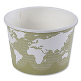 ECO-PRODUCTS,INC. EP-BSC16-WA World Art Renewable and Compostable Food Container, 16 oz, 4.05" Diameter x 3" h, Sage, Paper, 25/Pack, 20 Packs/Carton