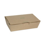 PACTIV EVERGREEN CORPORATION NOB04SKECTE EarthChoice Tamper Evident OneBox Paper Box, 9.04 x 4.85 x 2.75, Brown, 162/Carton