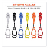 TENACIOUS HOLDINGS, INC. ergodyne® 19413 Squids 3420 Dual Clip Swivel Glove Clip Holder, 1 x 0.6 x 5.5, Acetal Copolymer, Red