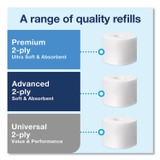 SCA TISSUE Tork® 473208 Elevation Coreless High Capacity Bath Tissue Dispenser, 14.17 x 5.08 x 8.23, Black