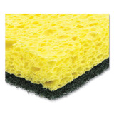 AMERCAREROYAL S740C/20 Heavy-Duty Scrubbing Sponge, 3.5 x 6, 0.85" Thick, Yellow/Green, 20/Carton