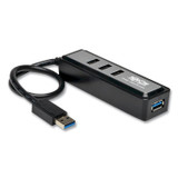 EATON CORPORATION Tripp Lite by U360004MINI USB 3.0 SuperSpeed Hub, 4-Ports, Black