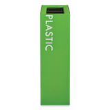 SAFCO PRODUCTS 9448GN Mixx Recycling Center Rectangular Receptacle, 29 gal, Steel, Green