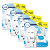 PROCTER & GAMBLE Febreze® 68235 PLUG Air Freshener Warmer Start Kit, 6.54 x 2.99 x 5.98, Clear/White, 4/Carton