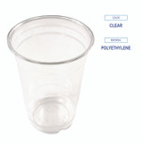 BOARDWALK PET14 Clear Plastic PET Cups, 14 oz, 50/Bag, 20 Bags/Carton