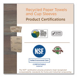 WORLD CENTRIC SLPAME Hot Cup Sleeves, Fits 8 oz Cups, Natural, 1,000/Carton