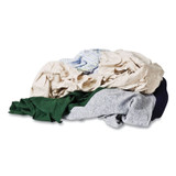 MONARCH GLOBAL BRANDS INC R020C45A25 Reclaimed Color T-Shirt Rags, Assorted, 125/Box