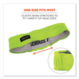 TENACIOUS HOLDINGS, INC. ergodyne® 12431 Chill-Its 6605 High-Performance Terry Cloth Sweatband, Cotton Terry Cloth, One Size Fits Most, Lime