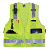TENACIOUS HOLDINGS, INC. ergodyne® 21429 GloWear 8250Z Class 2 Surveyors Zipper Vest, Polyester, 4X-Large/5X-Large, Lime