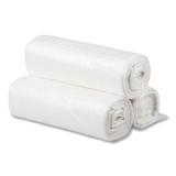 INTEGRATED BAGGING SYSTEMS Inteplast Group EC242406N High-Density Commercial Can Liners, 10 gal, 6 mic, 24" x 24", Natural, Perforated Roll, 50 Bags/Roll, 20 Rolls/Carton