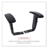 ALERA IN49AKA10B Optional Height-Adjustable T-Arms for Alera Essentia and Interval Series Chairs, Black, 2/Set