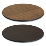 ALERA TTRD36EW Reversible Laminate Table Top, Round, 35.5" Diameter, Espresso/Walnut