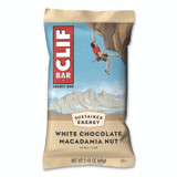 CLIF BAR & COMPANY CCC161009 Energy Bar, White Chocolate Macadamia Nut, 2.4 oz Bar, 12 Bars/Box