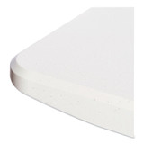 ALERA 65600 Resin Rectangular Folding Table, Square Edge, 72w x 30d x 29h, Platinum