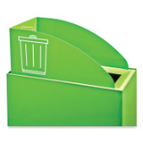 SAFCO PRODUCTS 9449GN Mixx Recycling Center Lid, Topper Style, 9.87w x 19.87d x 0.62h, Green