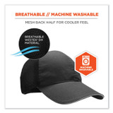 TENACIOUS HOLDINGS, INC. ergodyne® 23400 Skullerz 8946 Baseball Cap, Cotton/Polyester, One Size Fits Most, Black
