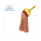 BOARDWALK 503OR Super Loop Wet Mop Head, Cotton/Synthetic Fiber, 5" Headband, Large Size, Orange, 12/Carton