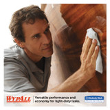 KIMBERLY-CLARK PROFESSIONAL WypAll® 34900 General Clean X60 Cloths, Flat Sheet, 12.5 x 16.8, White, 150/Box, 6 Boxes/Carton