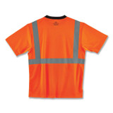 TENACIOUS HOLDINGS, INC. ergodyne® 22517 GloWear 8289BK Class 2 Hi-Vis T-Shirt with Black Bottom, 3X-Large, Orange