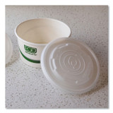 ECO-PRODUCTS,INC. EPECOLIDSPL World Art PLA-Laminated Soup Container Lids, For 12 oz to 32 oz Containers, White, Plastic, 50/Pack, 10 Packs/Carton
