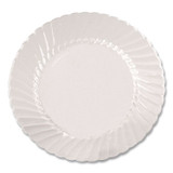WNA, INC. RSCW61512 Classicware Plastic Plates, 6" dia, Clear, 12/Pack, 15 Packs/Carton