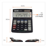 VICTOR TECHNOLOGY LLC 1180-3A 1180-3A Antimicrobial Desktop Calculator, 12-Digit LCD